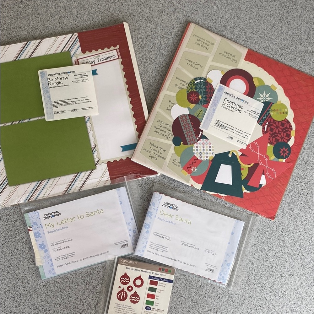 Creative Memories Christmas Scrapbook supplies